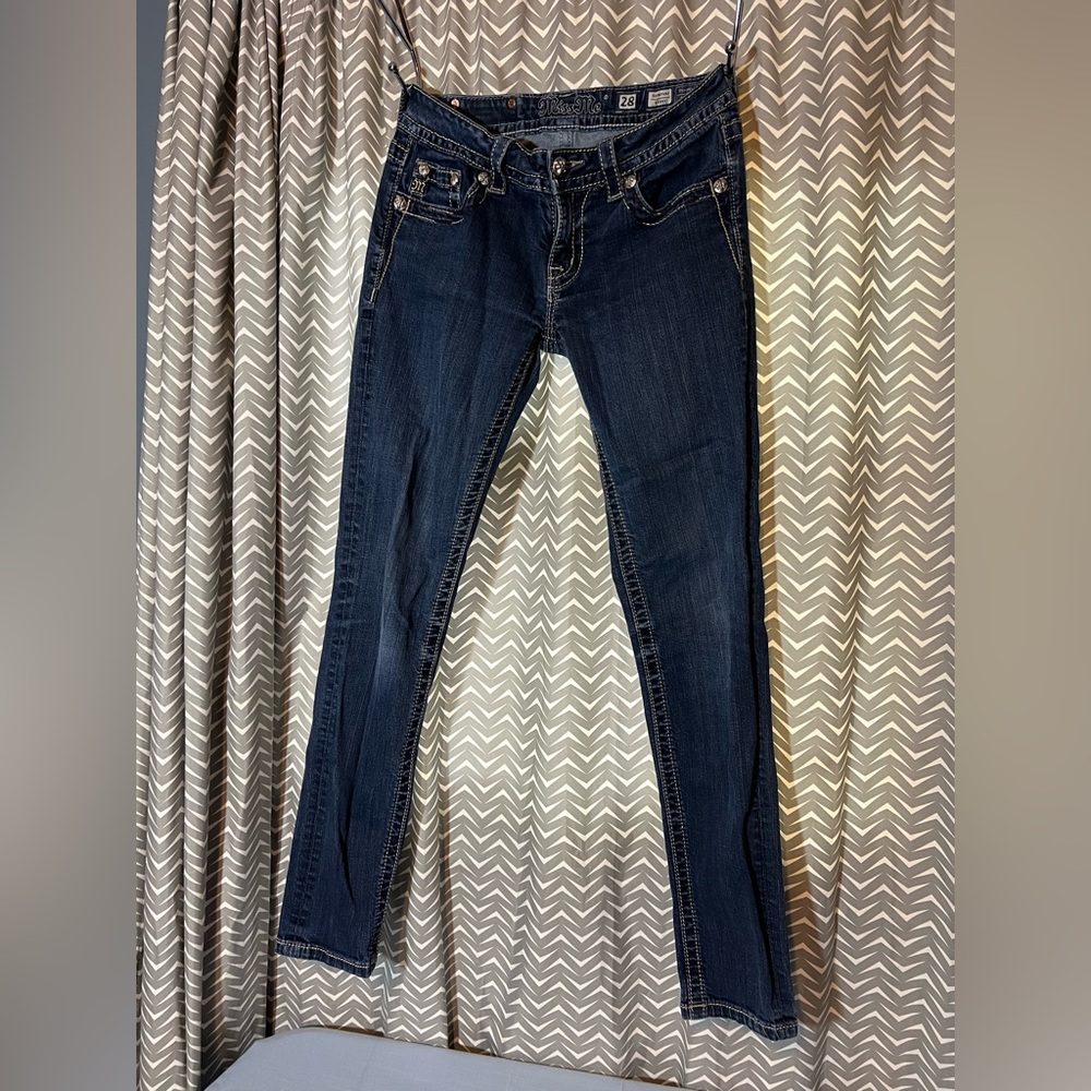 Miss Me Dark Wash Skinny Denim Sz. 28 Style JE8252SR